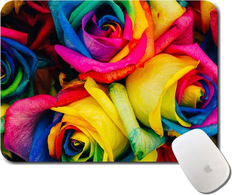 whats your kick Abstract Pattern | Floral | pattern | check | Printed Mouse Pad/Designer Waterproof Coating Gaming Mouse Pad For Computer/Laptop (Multi10) Mousepad  (Multicolor)