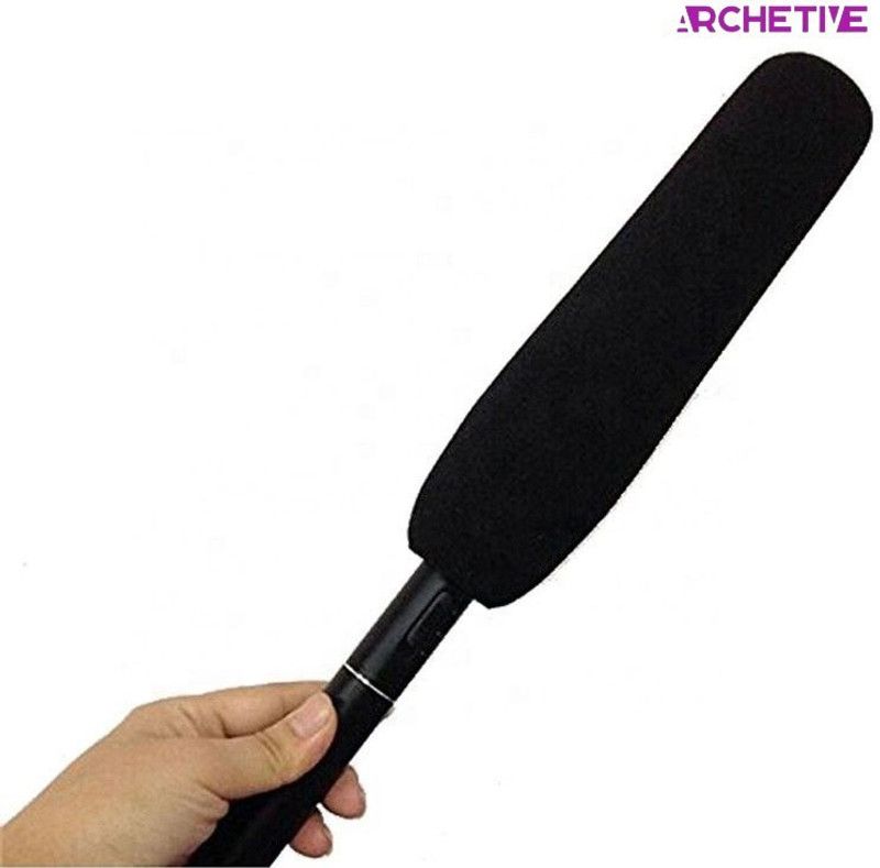 Archetive Imported 12cm Long Foam Sponge Windscreen Shotgun Cover for Microphone Windscreen Shotgun Cover for Microphone  (Black, Red, Yellow, Purple, Pink)