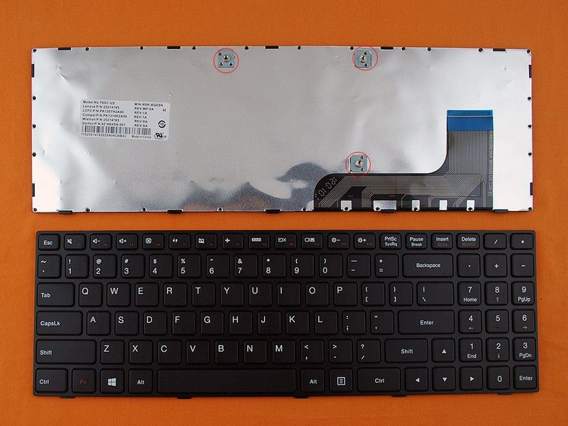 TECHCLONE IdeaPad 100-15, 100-15IBY, 9Z.NCLSN.001 Internal Laptop Keyboard  (Black)