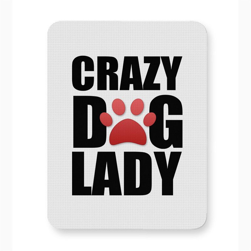 ICARUSBOX Icarus Box Crazy Dog Lady Mouse Pad Mat Anti-Slip Rubber Base Mousepad  (Multicolor)