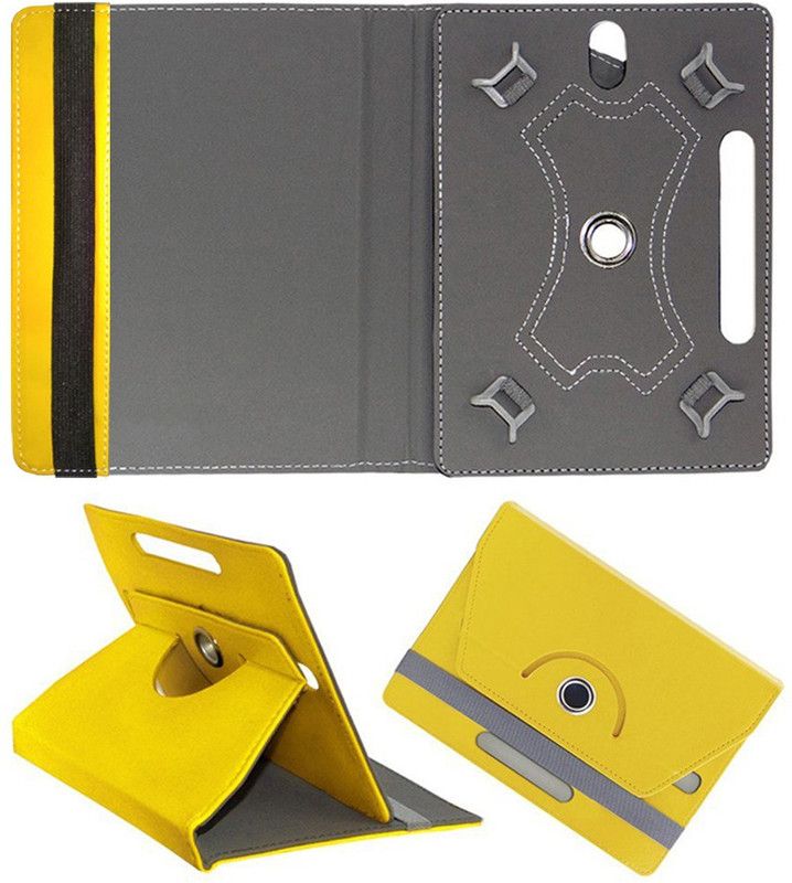 Cutesy Flip Cover for Samsung Galaxy Tab S3 32 GB 9.7" Wi-Fi+4G  (Yellow, Cases with Holder, Pack of: 1)