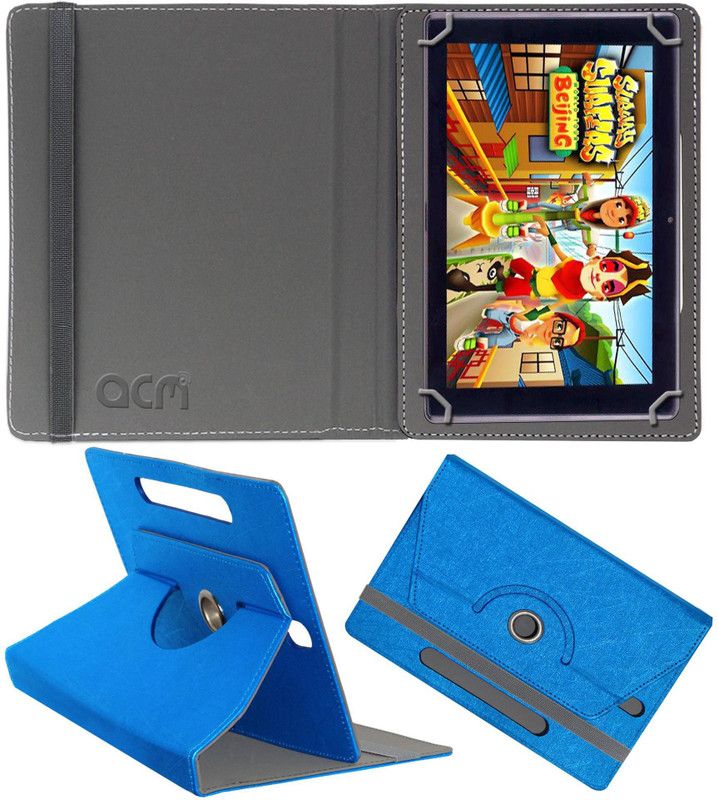 ACM Flip Cover for Optimasmart Laptab  (Blue, Cases with Holder)