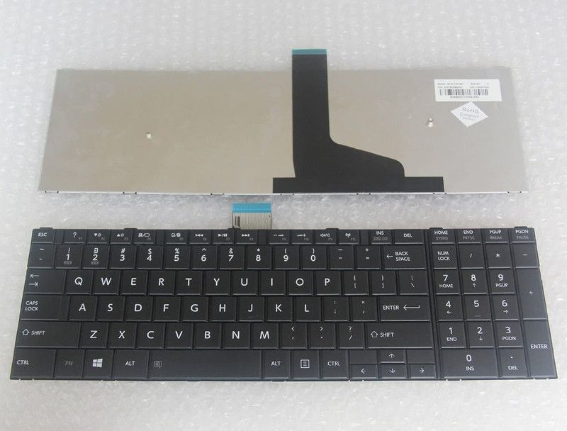 TECHCLONE Laptop Keyboard Replacement for Satellite C50 C50D C55 C55D C55T C50dt Internal Laptop Keyboard  (Black)