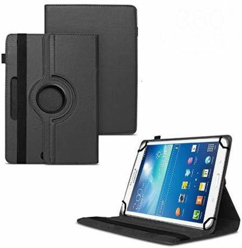 TGK Flip Cover for Samsung Galaxy TAB 3 8.0 SM-T315 with Rotating Leather Stand Case  (Black, Shock Proof, Pack of: 1)