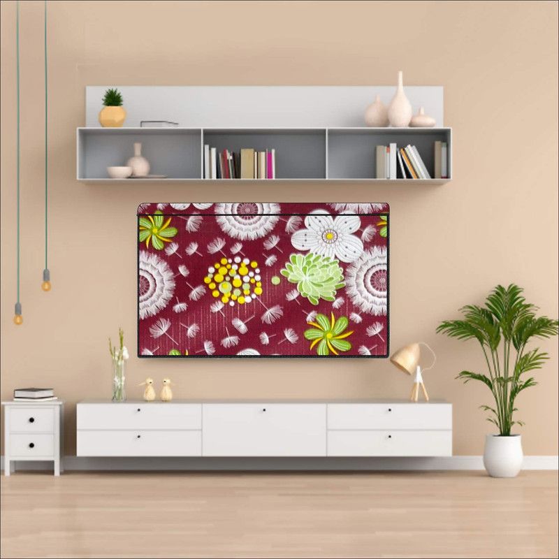 AAVYA UNIQUE FASHION AUF 43 inch LCD/LED TV Cover/Dust Proof for 43 inch TV/LCD/LED Monitor - AUF43LED25  (Brown,White)
