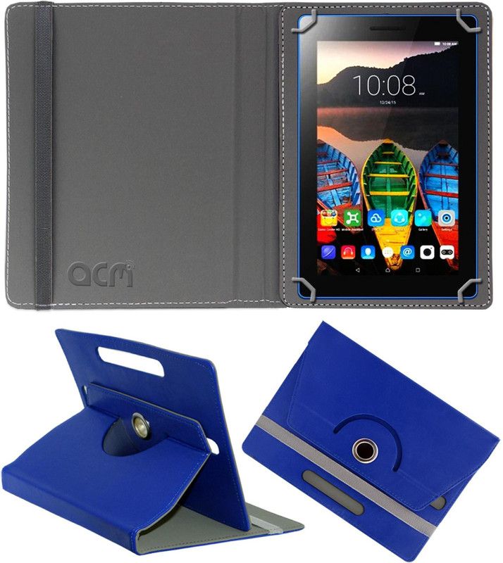 ACM Flip Cover for Lenovo Tab 3 7 Inch  (Blue, Cases with Holder, Pack of: 1)
