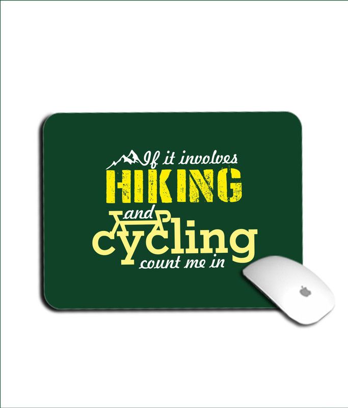 whats your kick Cycling | Biking | Sports | Fitness | Printed Mouse Pad/Designer Waterproof Coating Gaming Mouse Pad For Computer/Laptop (Multi31) Mousepad  (Multicolor)