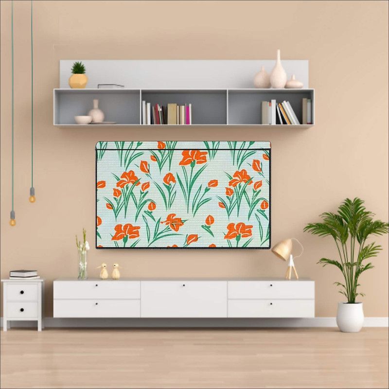 AAVYA UNIQUE FASHION AUF 2 layer dust proof smart LED LCD TV cover for 55 inch LED/LCD/LED /TV Monitor - FASHION/55inch LED/28  (Multicolor)