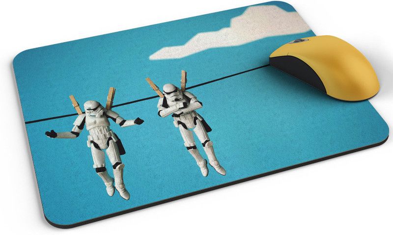 Shloka Stormtrooper_funny Mousepad  (Blue)