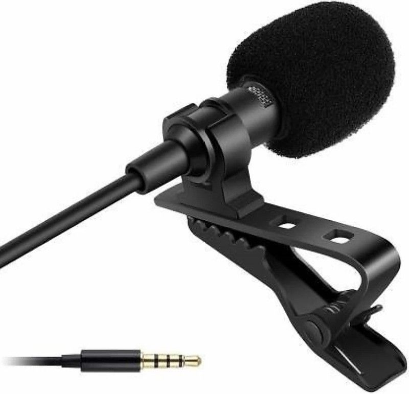 PROXIMAX 3.5mm clip MetalMicrophone ForVoiceRecordig Mobile,PC,Laptop,forYouTube,meeting Studio Recording  (Black)