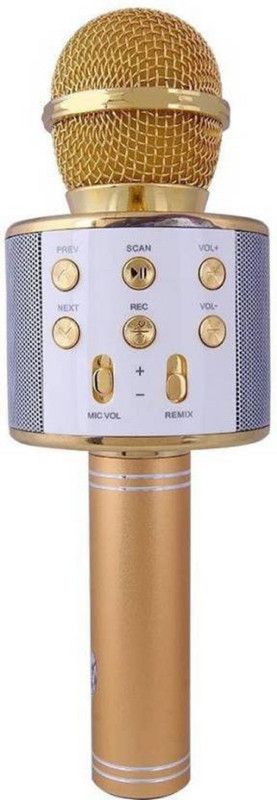 Easy Way Wireless Handheld Bluetooth Microphone Speaker  (Multicolor)
