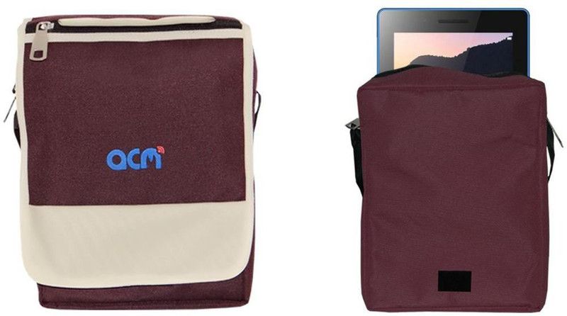 ACM Pouch for Lenovo Tb3-710i Flip Shoulder Sling Bag  (Purple, Cases with Holder, Pack of: 1)