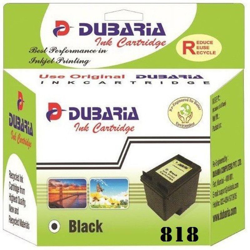 Dubaria 818 Black Ink Cartridge Compatible For HP 818 For Use In HP Deskjet D2500 Printers, HP Deskjet D2530 Printers, HP DeskJet F4200 All-in-One Black Ink Cartridge