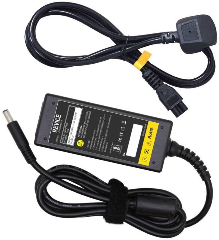 Revice Laptop charger for Inspiron 3552, 3147, 7348, 3158 19.5V 2.31a Pin size 4.5 x 3.0mm 45 W Adapter  (Power Cord Included)