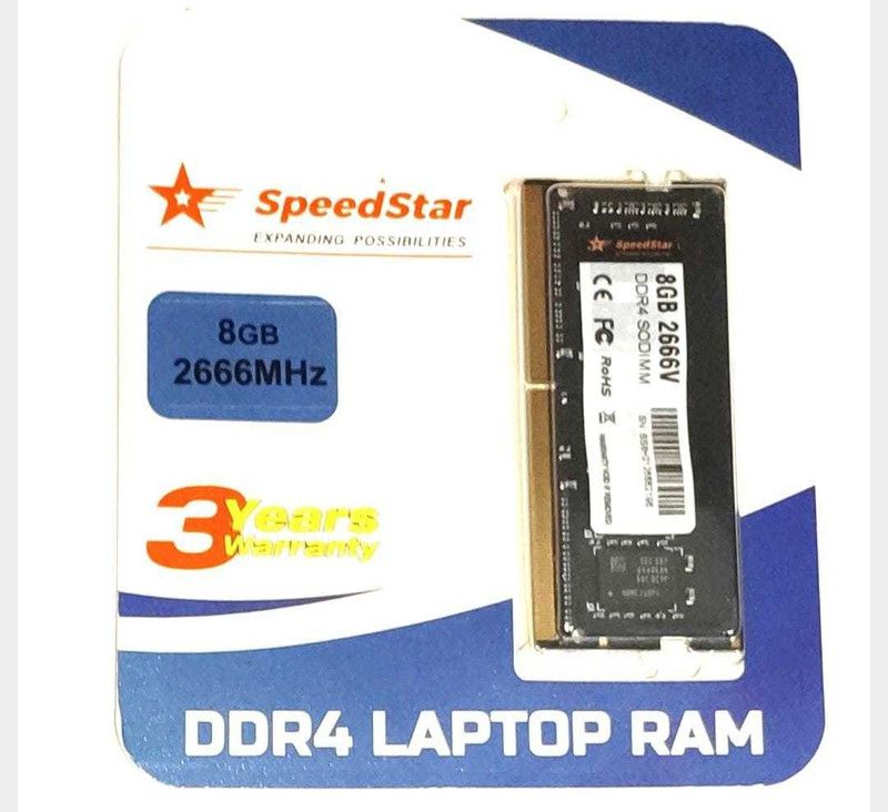 SPEEDSTAR 8GB DDR4 2666 So-Dimm DDR4 8 GB (Dual Channel) Laptop (8GB DDR4 Ram for Laptop 2666 MHZ)  (Green)