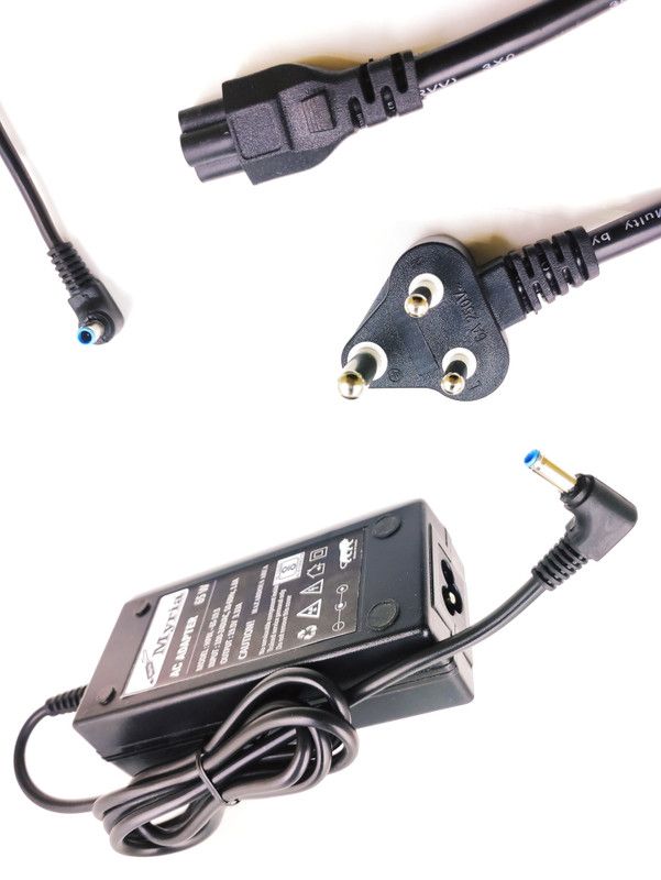 Myria Pavilion 15-P214UR, 15-P215AX, 15-P215NE, 15-P215NIA Blue Tip 65 W Adapter  (Power Cord Included)