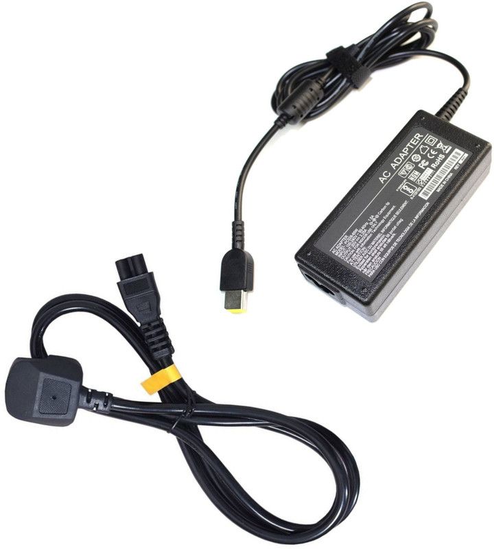VGTECH Laptop adapter Compatible with L440 20AT0038MC/T540P 20BE00CF/Yoga 65 W Adapter  (Power Cord Included)
