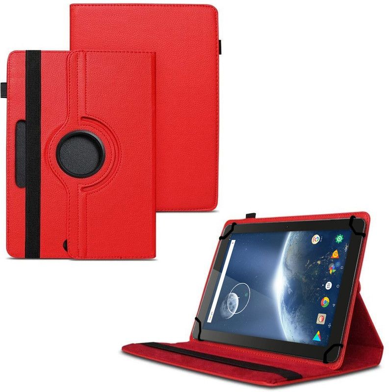 TGK Flip Cover for Lenovo TB-X103F 10.1 inch  (Red, Cases with Holder, Pack of: 1)