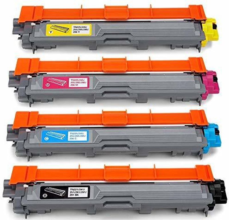 korbe Toner Cartridge TN-261(Color-Set) for Brother MFC- 9140CDN, HL-3150CDN..... Black + Tri Color Combo Pack Ink Toner