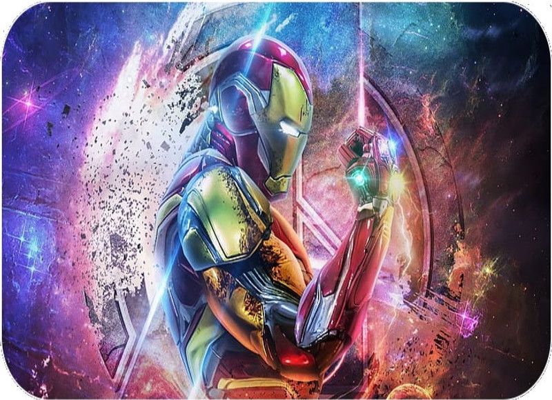 ImmortalDragon Marvel I AM IRON MAN Infinity Stones Anti Skid Gaming Series Mouse Pad Mousepad  (Multicolor)