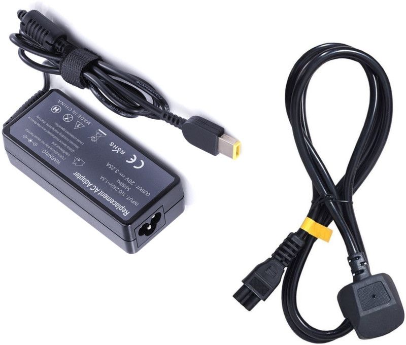 VGTECH Laptop adapter Compatible with 3702-5TU/T460S 20F9005EUS/X260 65 W Adapter  (Power Cord Included)