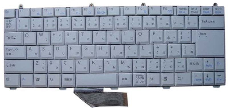 SellZone Laptop Keyboard For Internal Laptop Keyboard  (White)