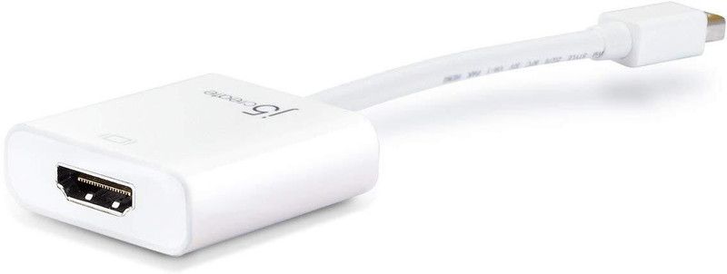 j5 CREATE j5 Mini DisplayPort to HDMI Adapter both for Mac & Win USB Adapter  (White)