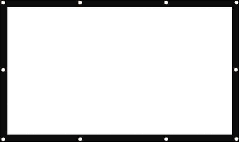 GINNI Eyelets Projector Screens Foldable Wrap Easy to Carry, Projector Screen (Width 182.88 cm x 137.16 cm Height)