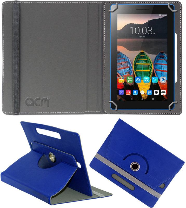 ACM Flip Cover for Lenovo Tab3 7 Essential Byju  (Blue, Cases with Holder, Pack of: 1)
