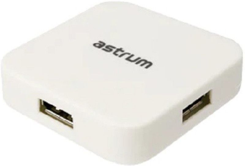 ASTRUM Astrum Uh040 Multipart USB Hub USB Adapter  (White)