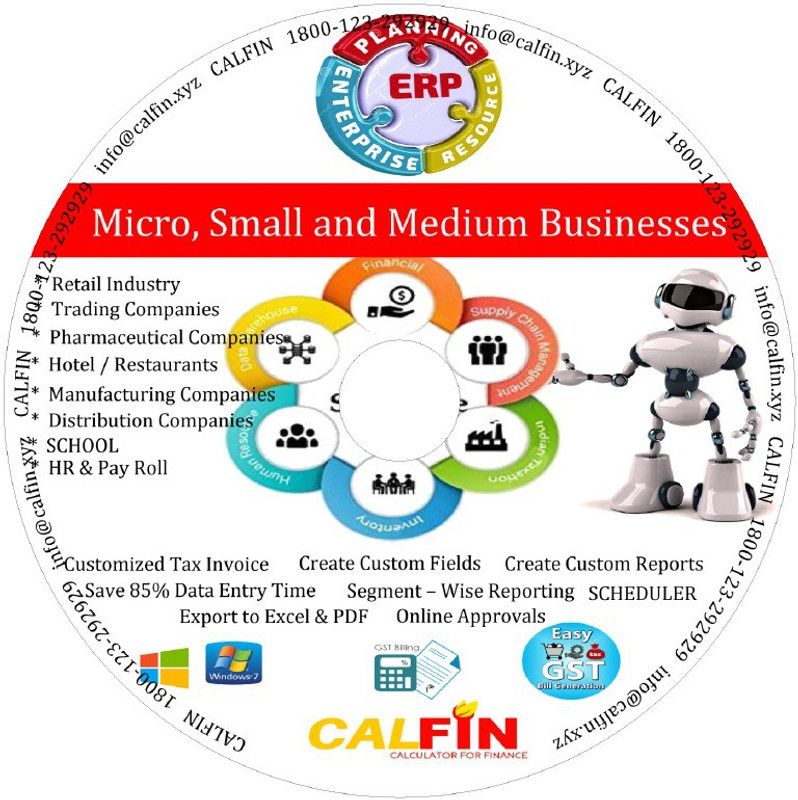 calfin AllInOne GST BILLING SOFTWARE  (Life Time Year)