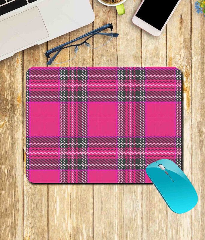 whats your kick Check Pattern | Floral | pattern | rangoli | Printed Mouse Pad/Designer Waterproof Coating Gaming Mouse Pad For Computer/Laptop (Multi31) Mousepad  (Multicolor)