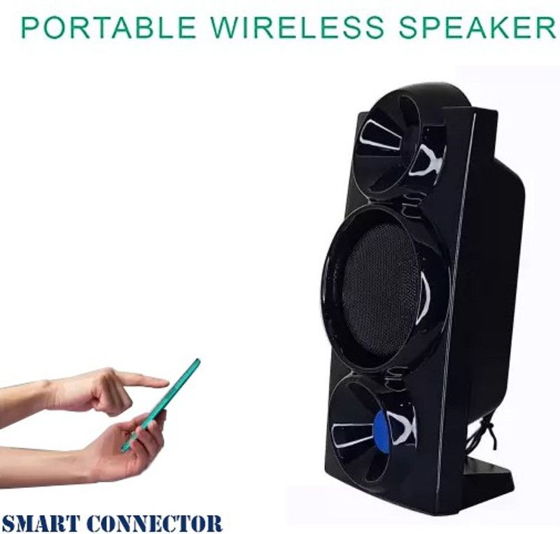 AMUSING Wireless Portable Bluetooth Speaker Compatible With All Smartphones Micro Hi-Fi System  (Black)