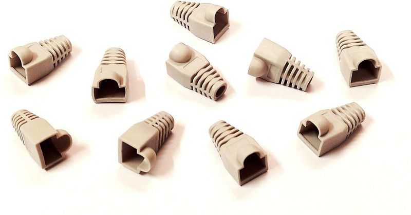 ERH India (Pack of 10) Rubber RJ45 Sleeve Boots For Cat5e Cat6 Network 8P8C Modular Plug Lan Adapter  (100 Mbps)