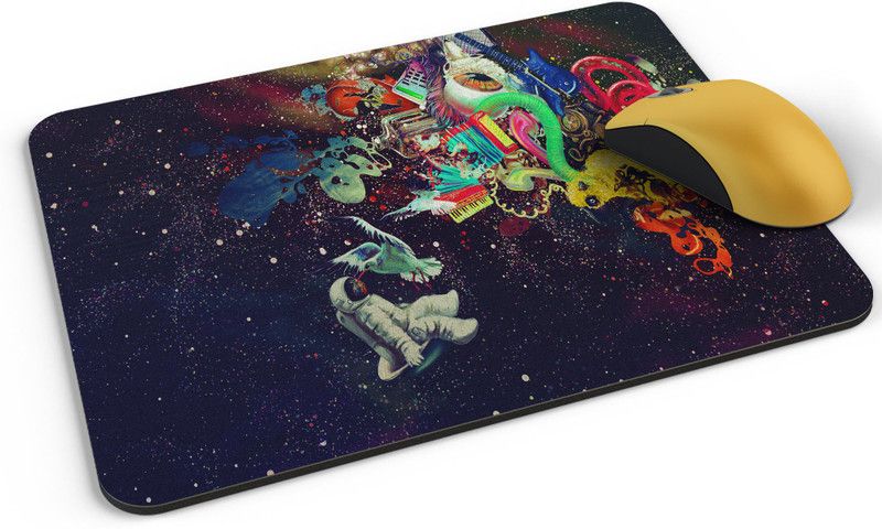 Shloka Astronaut in Space Mousepad  (Multicolor)
