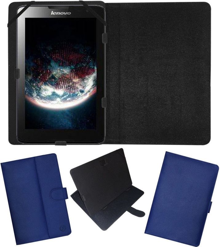 Fastway Flip Cover for Lenovo A 8 -50 A 5500  (Blue, Cases with Holder, Pack of: 1)