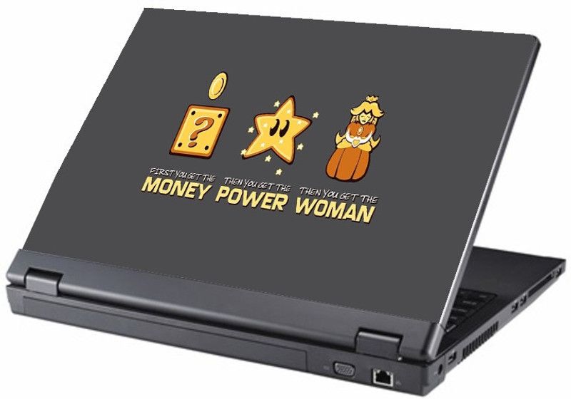 i-Birds money power woman Exclusive High Quality Laptop Decal, laptop skin sticker 15.6 inch (15 x 10) Inch iB_skin_1134new Vinyl Laptop Decal 15.6