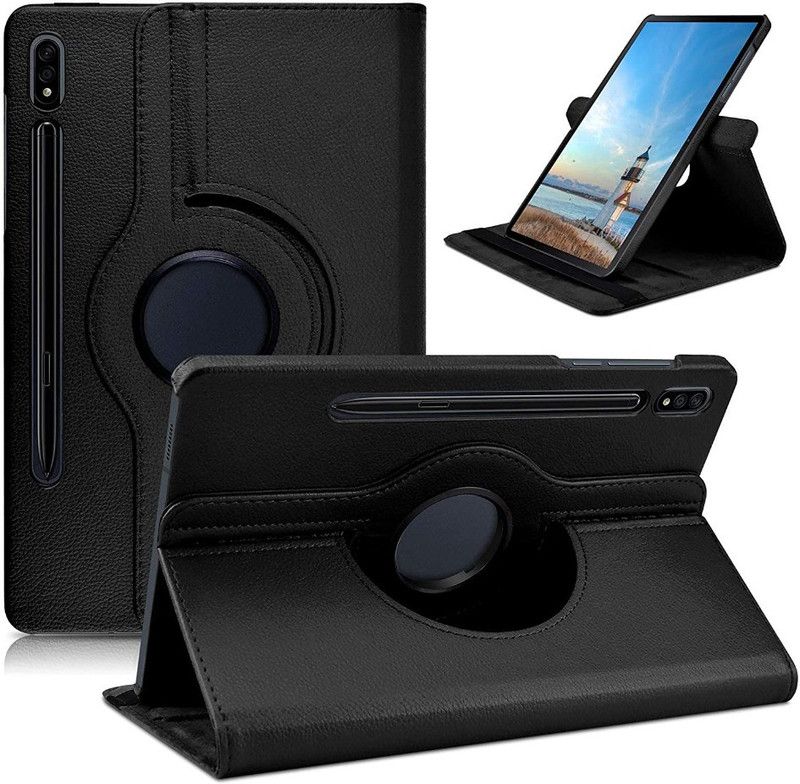 S-Hardline Flip Cover for Samsung Galaxy Tab S6 T865 10.5 inch, shockproof material  (Black)