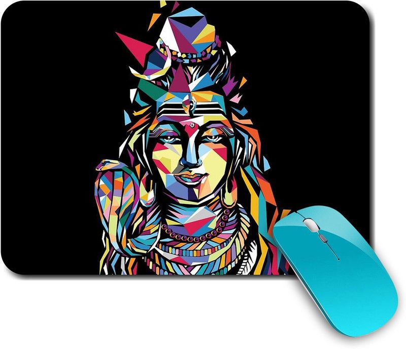 whats your kick Lord Shiva | Angry Shiva, Mahadev | Shiva | Stylish | Printed Mouse Pad /Designer Waterproof Coating Gaming Mouse Pad For Desktop/Laptop (Multi3) Mousepad  (Multicolor)
