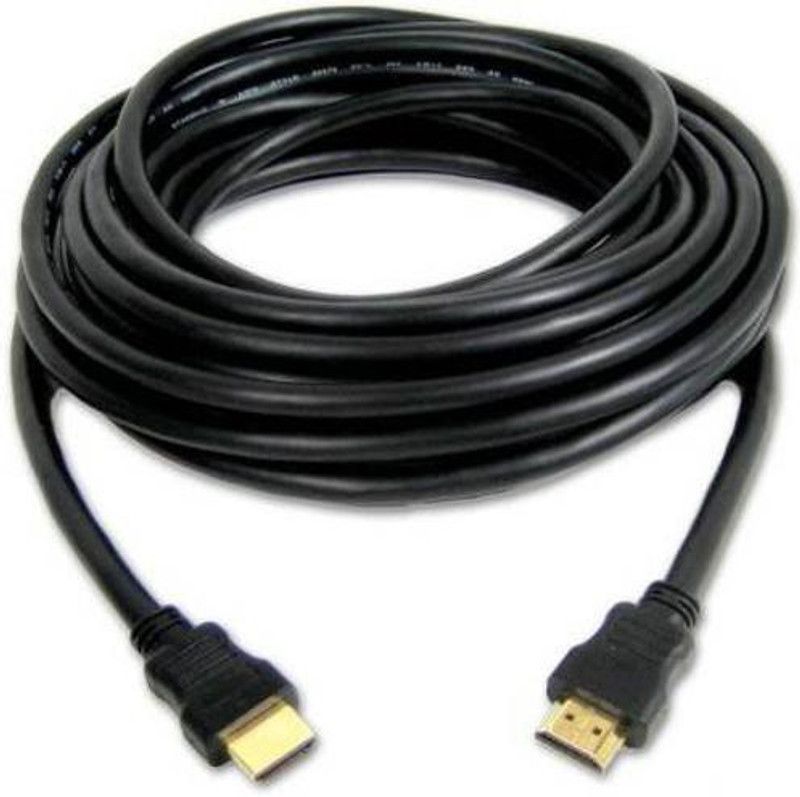 Techista HDMI Cable 15 m (HDTV, Gold Plated, 15 m) 1.4v For 3d/led/plasma Tv, Heavy Male to Male  (Compatible with Mobile, Laptop, Tablet, Mp3, Gaming Device, Black)