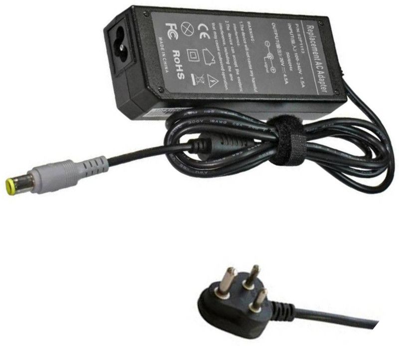VGTECH Laptop Adapter compatable with Ibm Lenovo Edge 13 0492-37V 65 W Adapter  (Power Cord Included)
