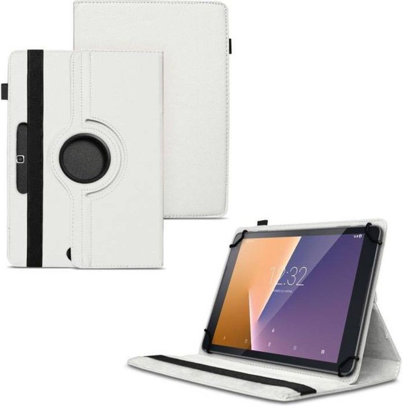 TGK Flip Cover for Samsung Galaxy Tab S3 9.7 inch SM- T820, T825, T827 / 360 degree Rotating Flip Case  (White, Cases with Holder, Pack of: 1)