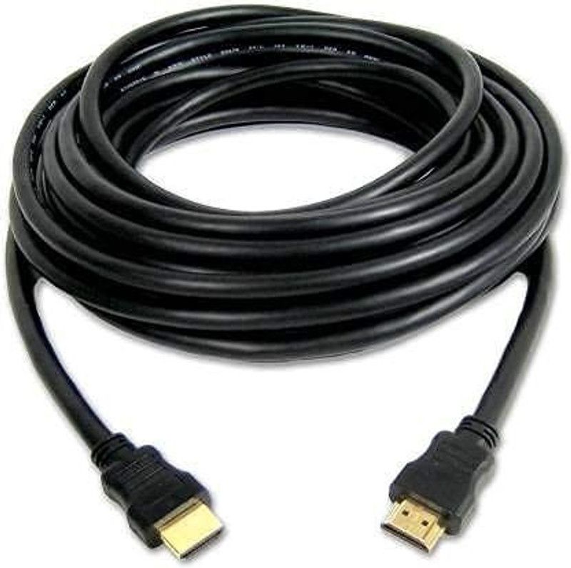 18.50Meter HDMI Male to HDMI Male Cable 3D Full HD 1080p HDMI Cable 18.5 m HDMI Cable  (Compatible with All Vivo, Oppo, Samsung, Gionee, Mi, Vivo, One Plus and Boat, BLACK)