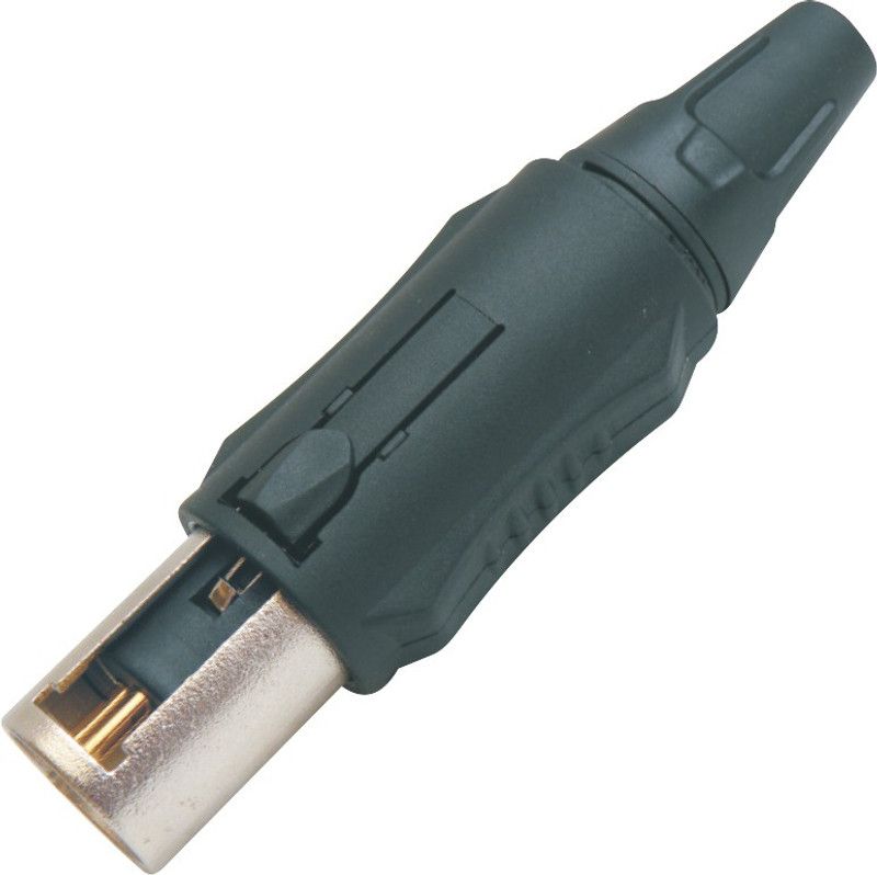 MX XLR 3 PIN MIC UNISEX MALE AND FEMALE - GOLD PLATED Connector  (Silver, Black, Gold)