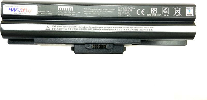 WEFLY Laptop Battery Compatible for Sony VAIO VGN-SR3S1 6 Cell Laptop Battery