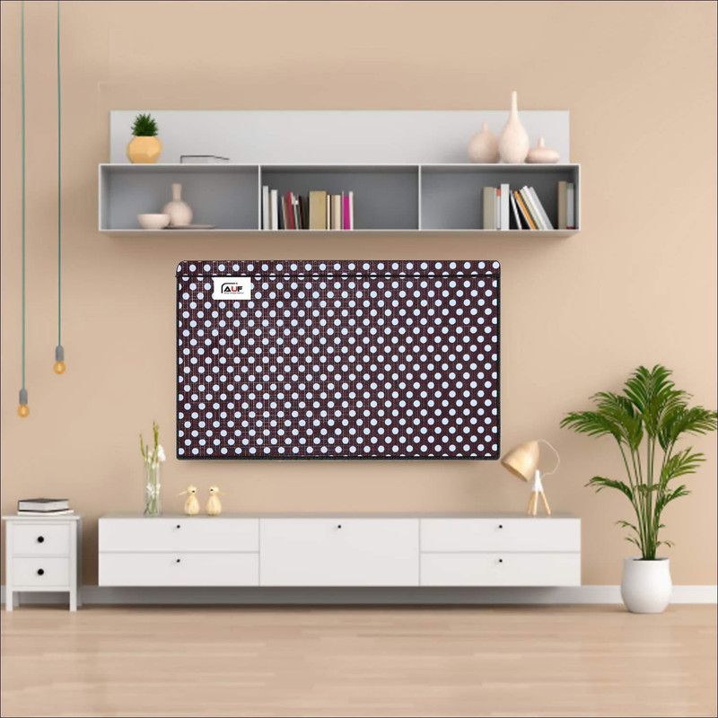 AAVYA UNIQUE FASHION 2 Layer Dustproof & waterproof 32 inch LED TV Monitor Cover for 32 inch LED=LCD=TV Monitor COVER - 32inch/LED/LCD/TV Monitor Cover/Color No 21  (Brown,White)