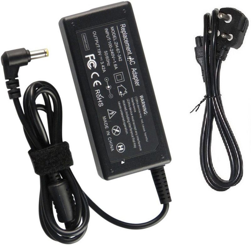 Laplogix Aspire 3810TZX 19V 3.42A 65 W Adapter  (Power Cord Included)