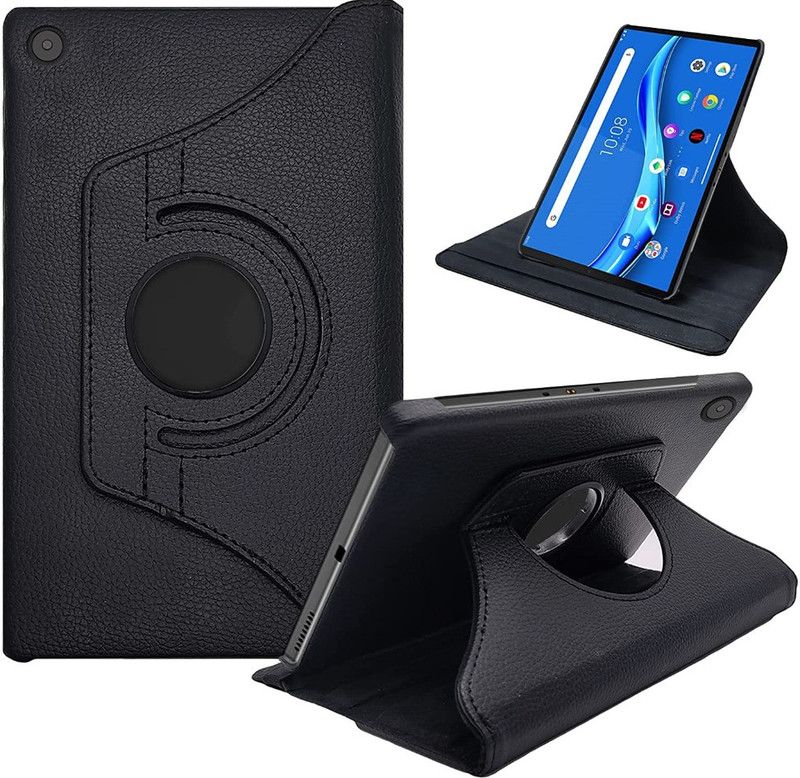 S-Hardline Flip Cover for Lenovo Tab M10 FHD Plus 10.3Inch (X606V,TB-X606F,TB-X606X), shock absorbing TPU body  (Black)