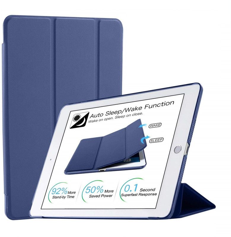 DuraSafe Cases Flip Cover for Apple iPad 7.9 Inch Mini 4th [ Mini 2015 4 Gen ] Ultra Slim Smart Auto Sleep / Wake PC Cover  (Blue, Shock Proof)