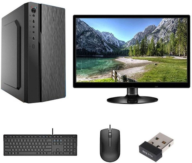 DZAB Intel Core i5 (8 GB DDR3/500 GB/120 GB SSD/Windows 10 Home/512 MB/18.5 Inch Screen/AIC-I5-650-8GB_500-120-18.5LED)  (Black)